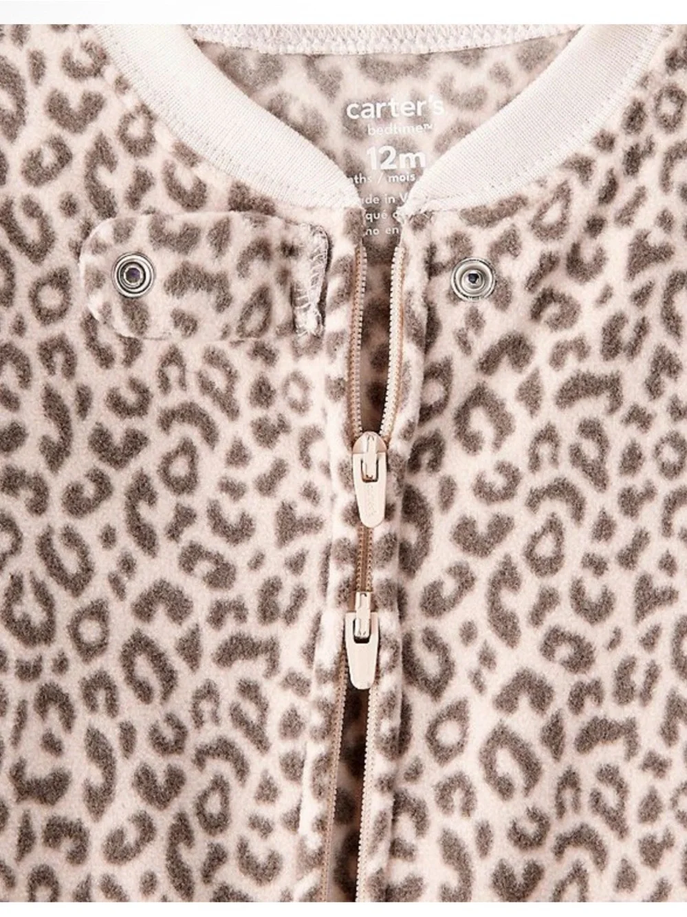 Carters plush zip